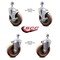 Service Caster 5 Inch High Temp Glass Filled Nylon 1/2 Inch Threaded Stem Caster Brakes SCC, 2PK SCC-TS20S514-GFNSHT-121315-2-TLB-2 - alternate 3
